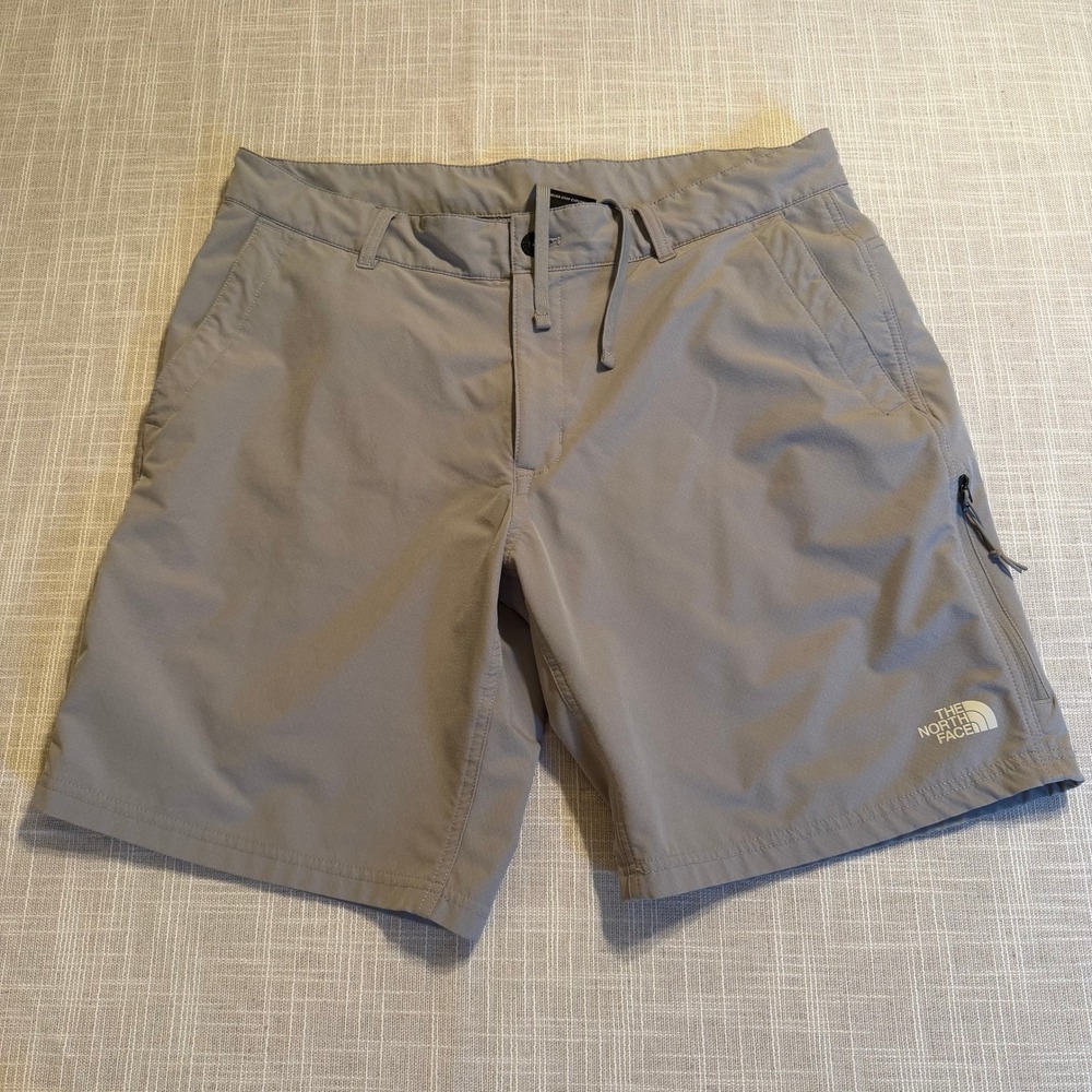 The North Face Mens FlashDry Gray Hiking Shorts Size 36 Stretch Active Outdoor